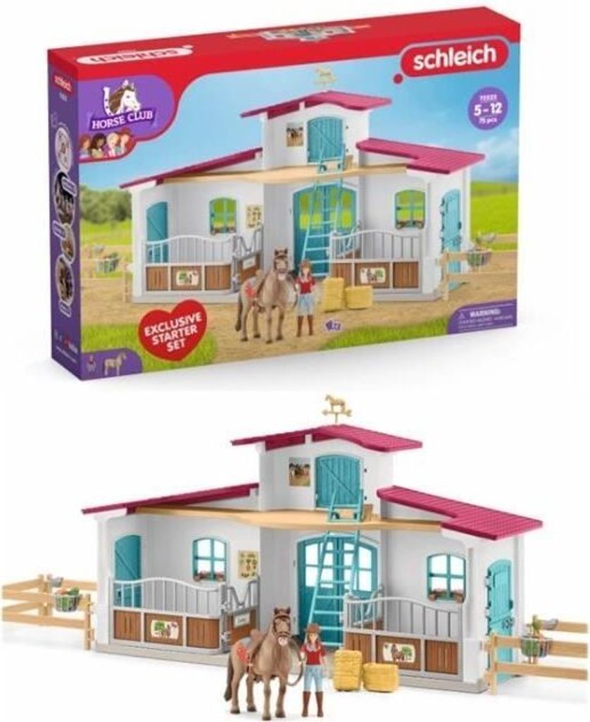 Reitzentrum, Figuren Set 75 Teile, 1 Pferd, Schleich 72222 Horse Club, Ab 5 Jahren