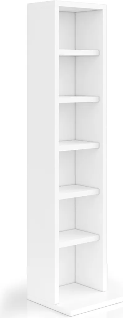 Étagère CD et DVD étroite pour optimiser le rangement du salon