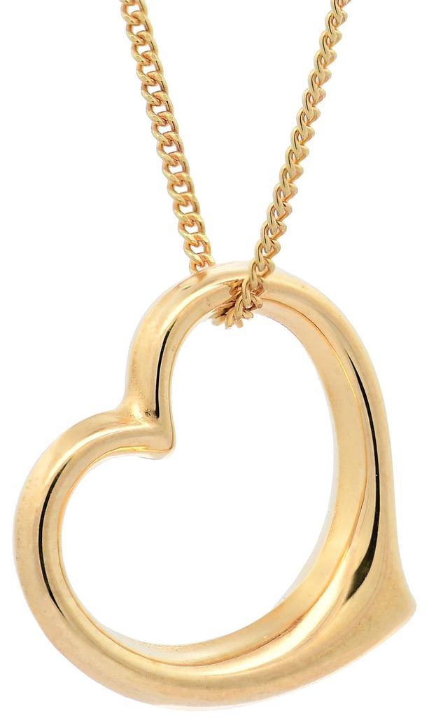 Gold Anhänger Swingheart  mit Goldkette massiv 333-8 Karat Produktbild 