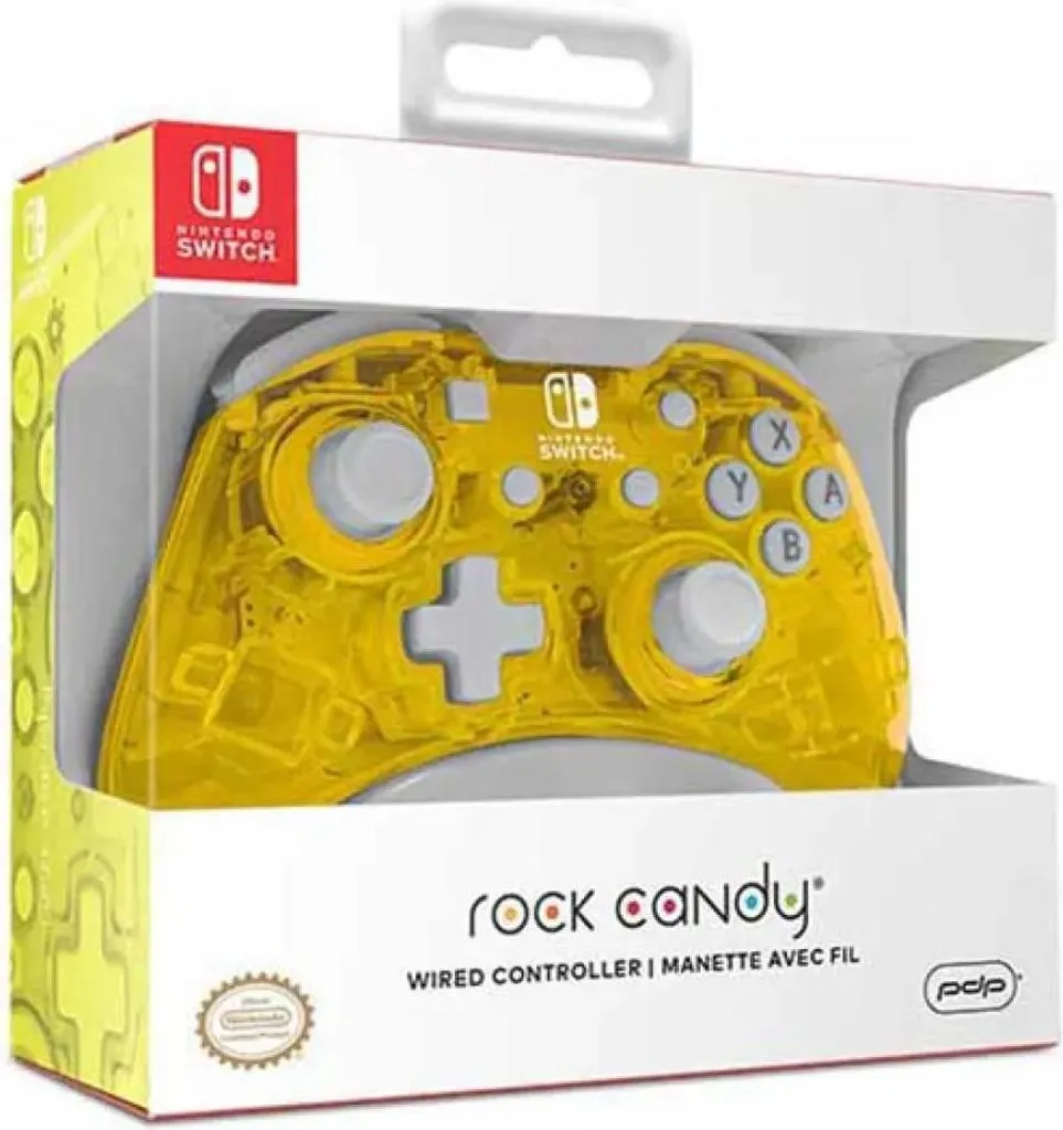 Manette Nintendo Switch Sans Latence PDP Rock Candy avec Câble USB Robuste - 2