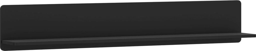 Wandpaneel ca. 140x24x22 cm Schwarz Matt / Gold