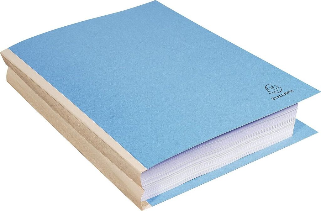 EXACOMPTA Sammelmappe aus Karton 320 g/qm blau 25 Mappen