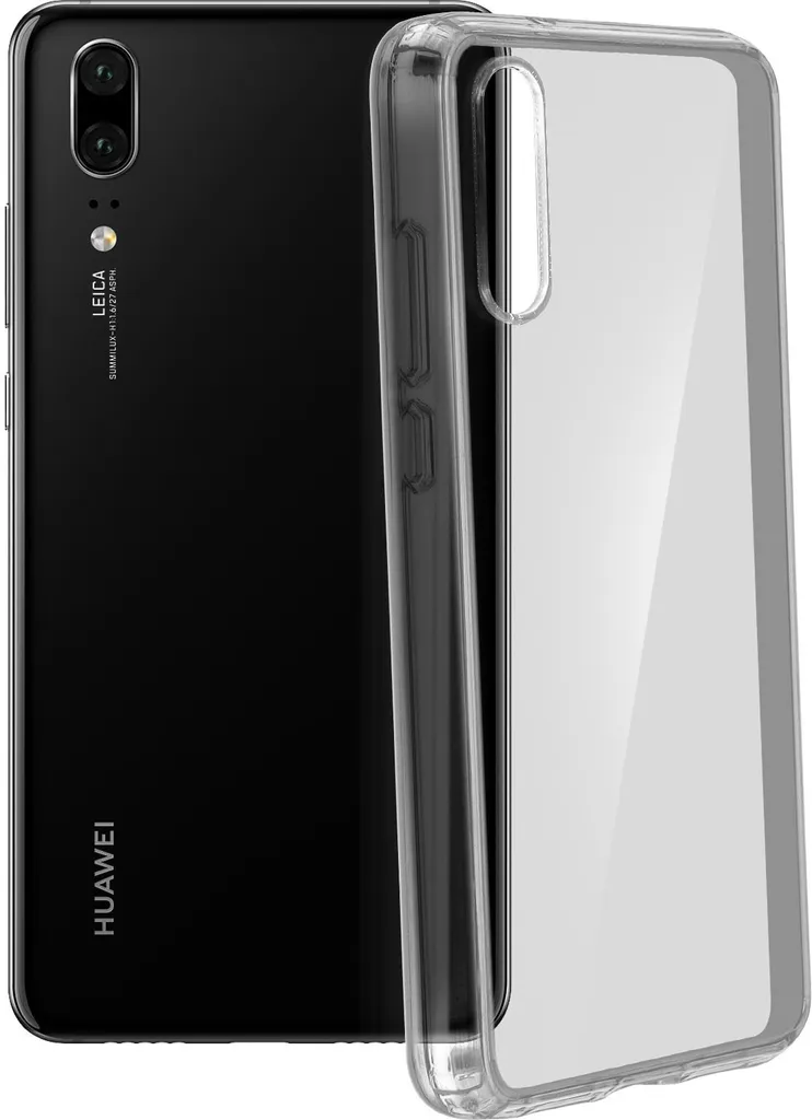 Avizar, Custodia protettiva antiurto Crystal + cover bumper per Huawei P20, trasparente