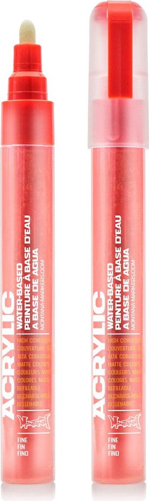 Montana Acrylic Marker 2mm Fine White Pure
