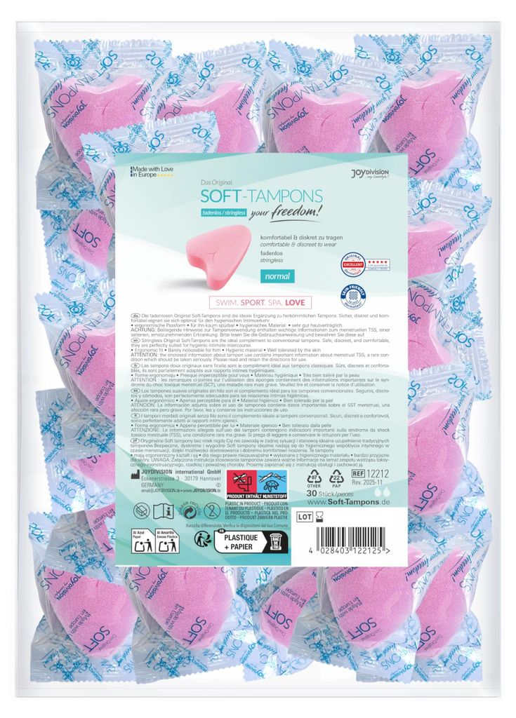 JOYDIVISION Soft Tampons Normal 30 Unità - Tamponi Immagine del prodotto 