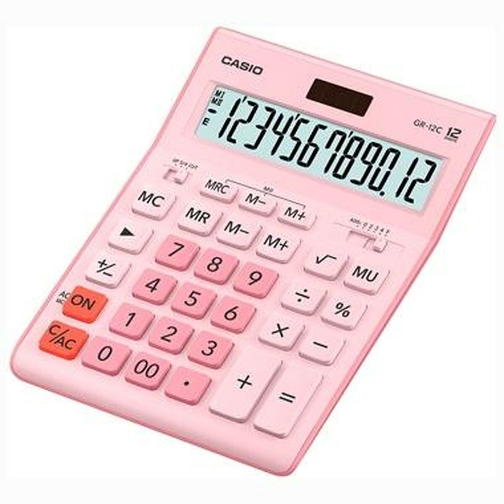 Calcolatrice Casio GR-12C Rosa Konfetti