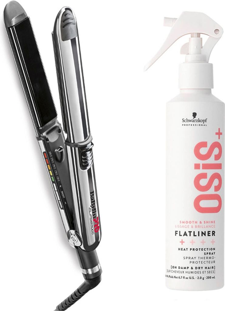 BaByliss PRO Elipsis 31mm Black BAB3000EPE + Schwarzkopf Osis Flatliner Heat Protection Spray 200ml