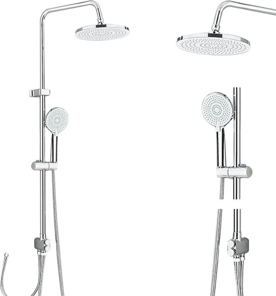 Duscharmatur Set, Zeitgenössisches Design, Vielseitige Funktionalität, Chrom