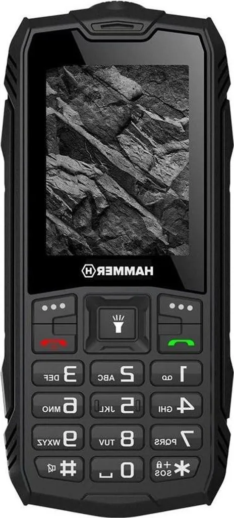 Téléphone Antichoc Rock IP68 Noir : Fini les Écrans Cassés et la Batterie