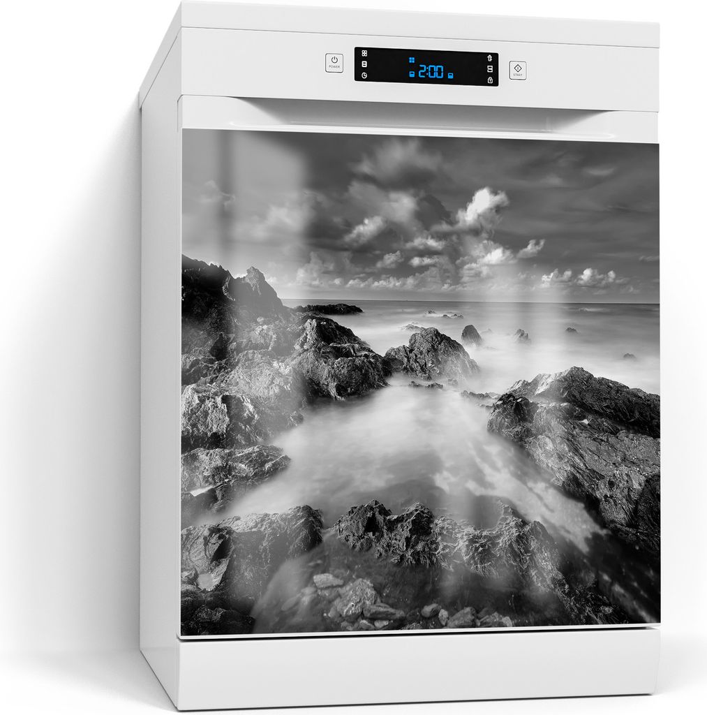 DEQORI Magnetmatte Spülmaschine Standard 60x60 cm 'Küstennebelgeflüster' Magnetfolie