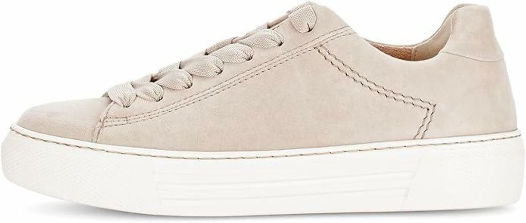 Gabor Comfort sportlicher Schnürer Beige in Gr. 40.5