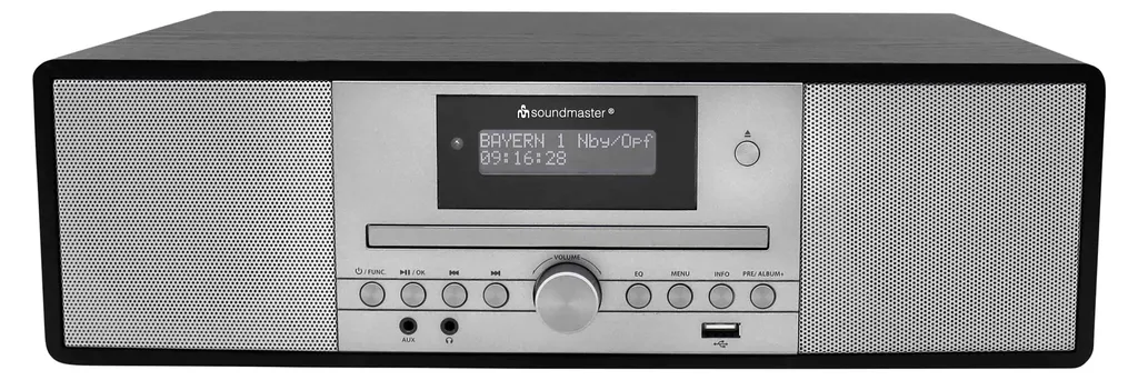 Soundmaster DAB980SW Chaîne Compacte DAB+ Bluetooth et CD MP3 Noir - 2