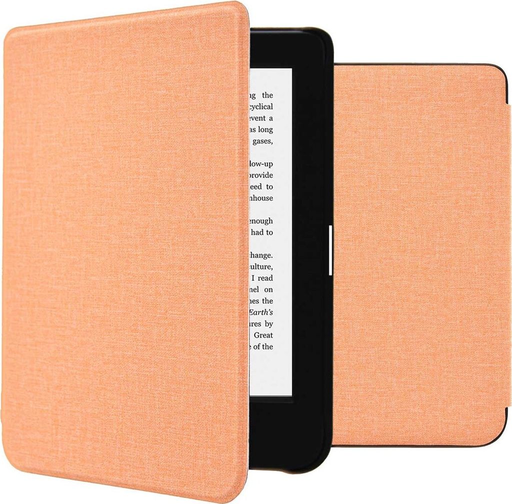 imoshion Canvas Sleepcover Klapphülle Kobo Clara 2E / Tolino Shine 4 - Peach