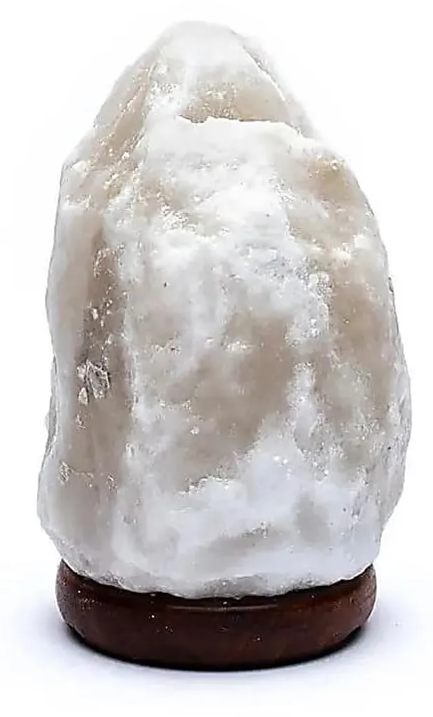 Lampe de sel blanche pour bureau et salon créant une ambiance de détente