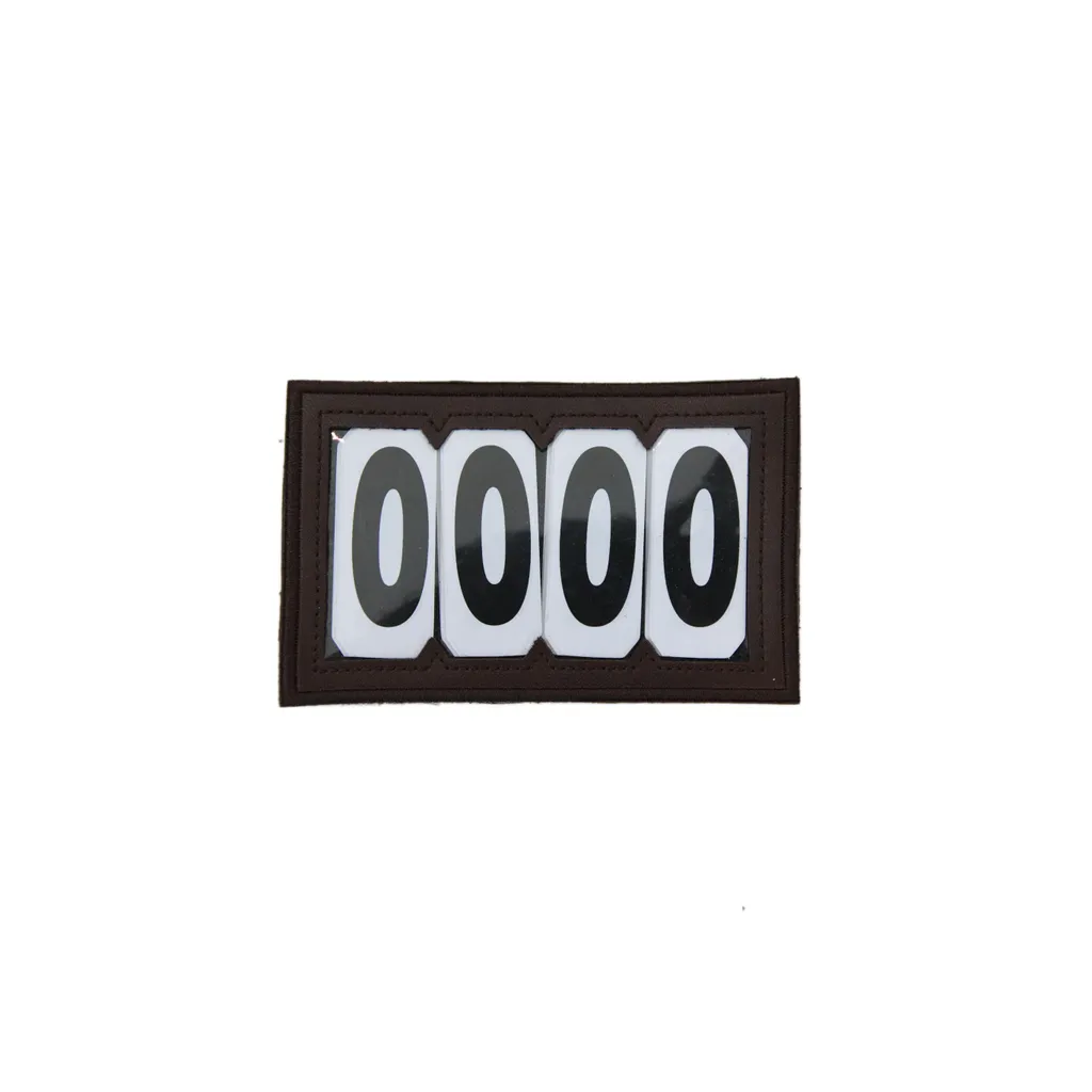 Bavoir en PVC Kentucky Horsewear avec velcro Marron pour sangle de cheval