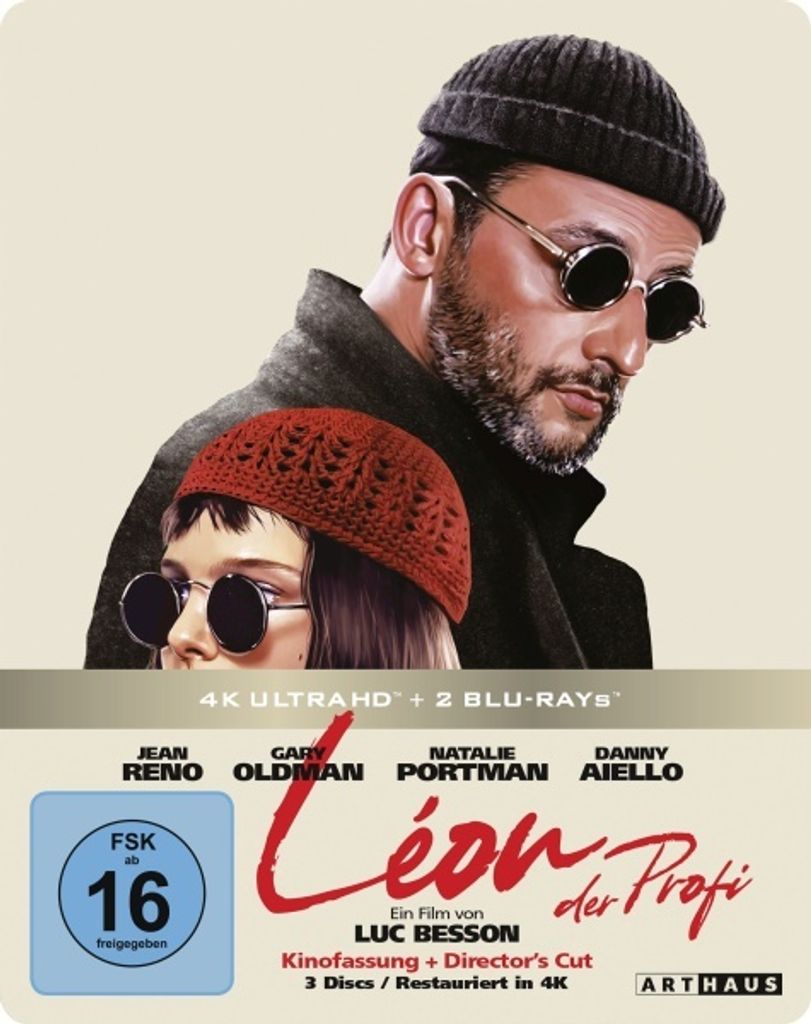 Plaion Pictures Leon - Der Profi - Definitive Edition - Limited Steelbook 4K, Film, Blu-ray, 4K Ultra HD, 133 min, Leon, 2.40:1