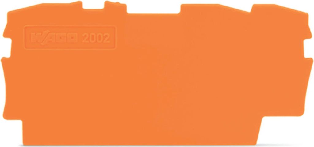 Wago Abschluss- und Zwischenplatte 0,8 mm dick, orange, 1 Stk.