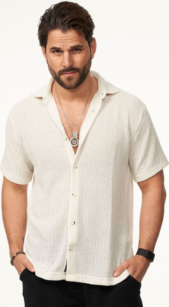 CARISMA Herren Kurzarmhemd im Vintage Summer-Look als Strickhemd Herren Kurzarm Strick Polo-Hemd T-Shirt im lockeren Retro-Stil