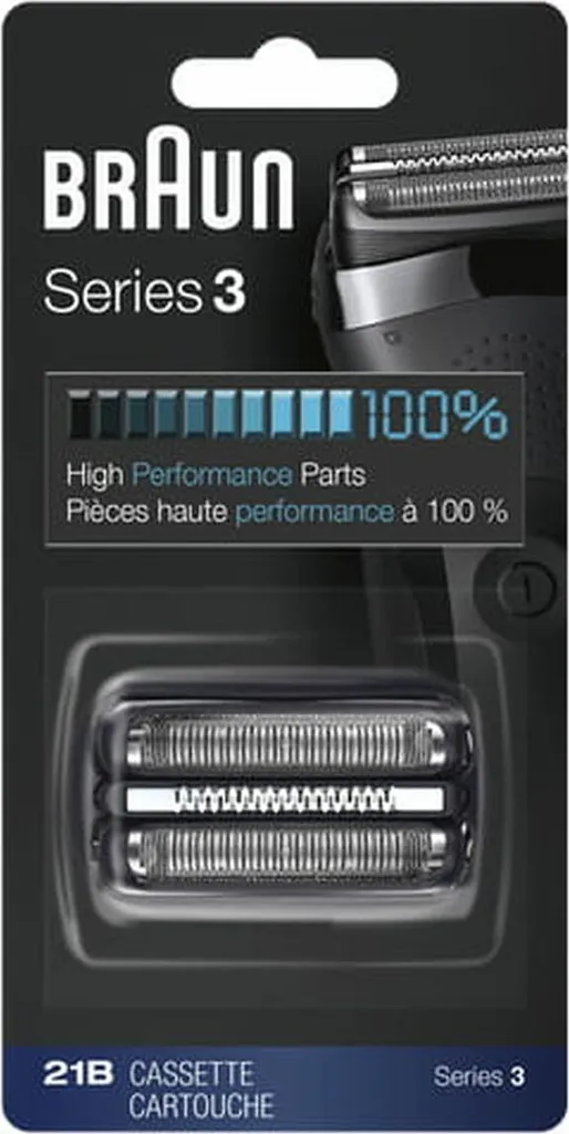 Remplacer tête de rasoir Braun 81686050 Argenté Noir pour peau nette