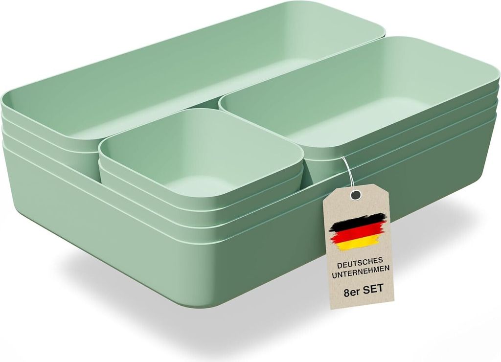 VMbathrooms Schubladen Organizer Set für jeden Bedarf | Praktische Schreibtisch Sortierboxen | Schubladentrenner – Ihr idealer Ordnungshelfer