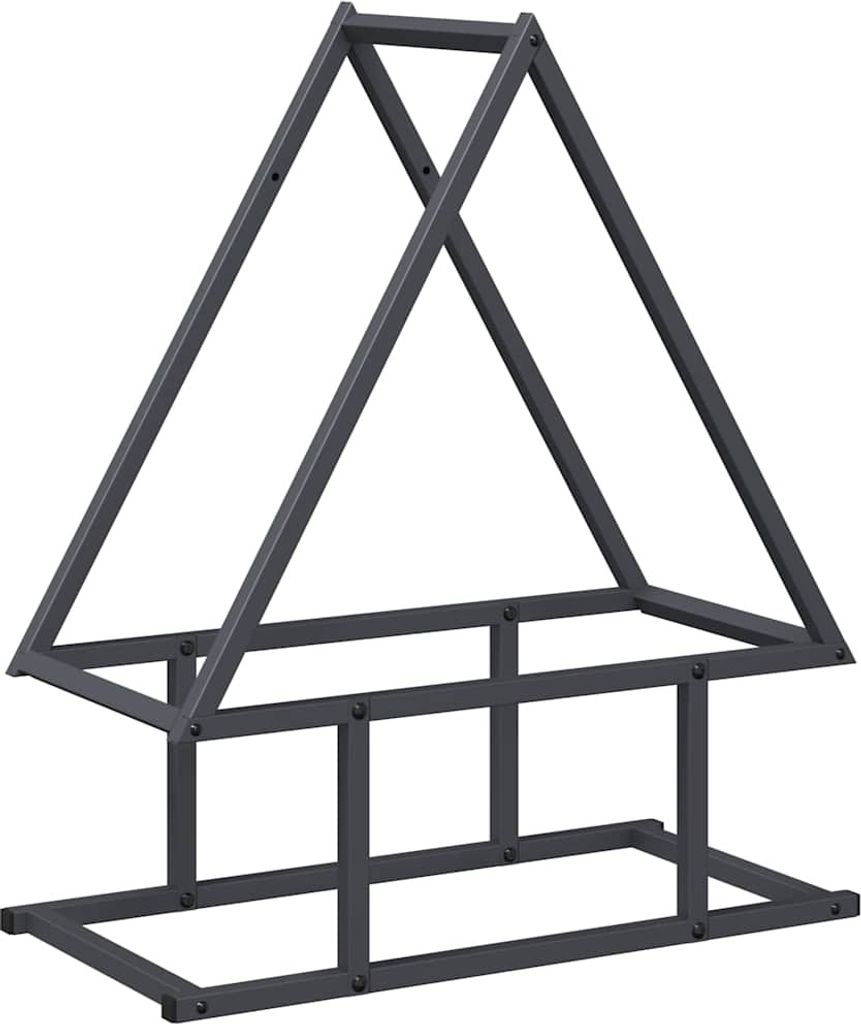 Brennholzregal Anthrazit 50x25x60 cm Kaltgewalzter Stahl