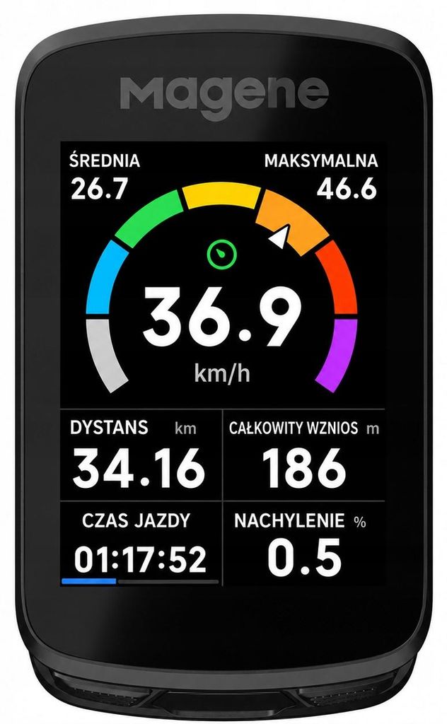 Magene C606 Pro : Ordinateur de vélo, transparent. Taille Image du produit 