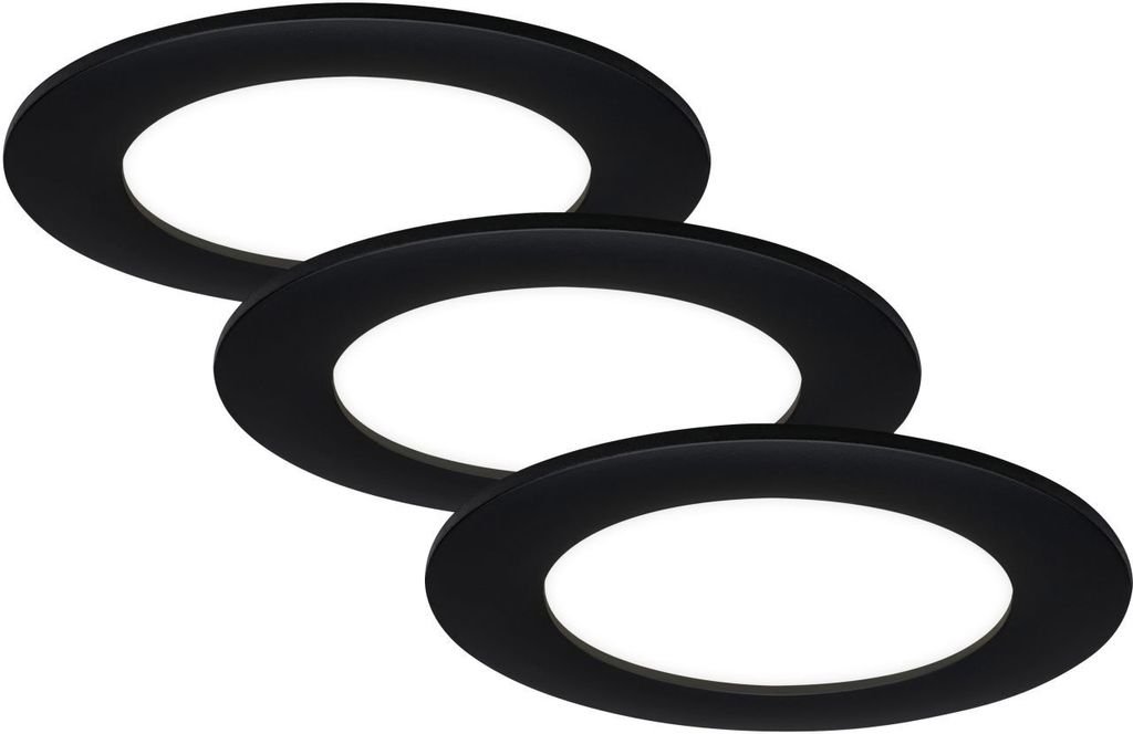 Luminaria empotrable LED Di-Ka Flat-In, juego de 3 Imagen del producto 