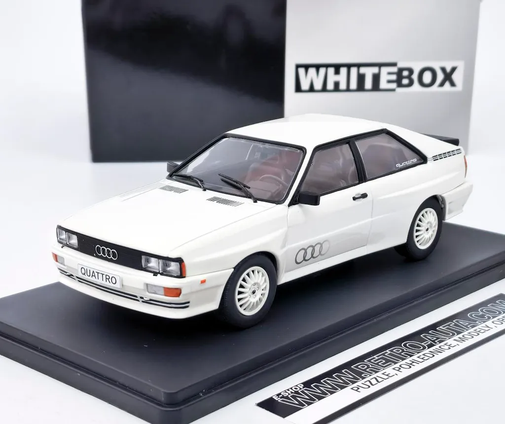 Audi quattro 1981 miniature 1:24 fidèle et robuste Whitebox blanc 124247