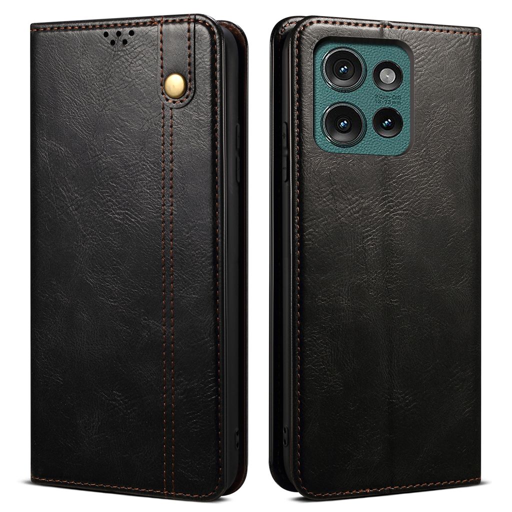 Hülle für Motorola Edge 50 Leder Brieftasche Schutzhülle Produktbild 