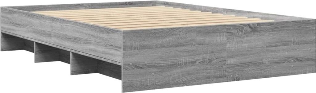 Bettgestell Grau Sonoma 140x190 cm Holzwerkstoff