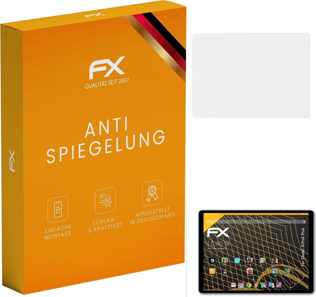 atFoliX FX-Antireflex 2x Schutzfolie kompatibel mit Chuwi HiPad Plus Displayfolie