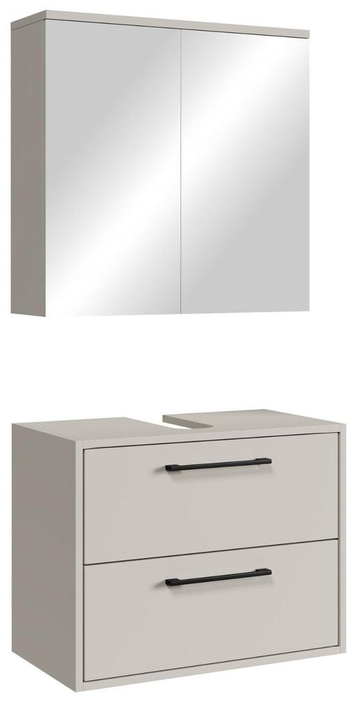 Waschbeckenunterschrank Set Florence 60 x 35 cm – Cashmere Produktbild 