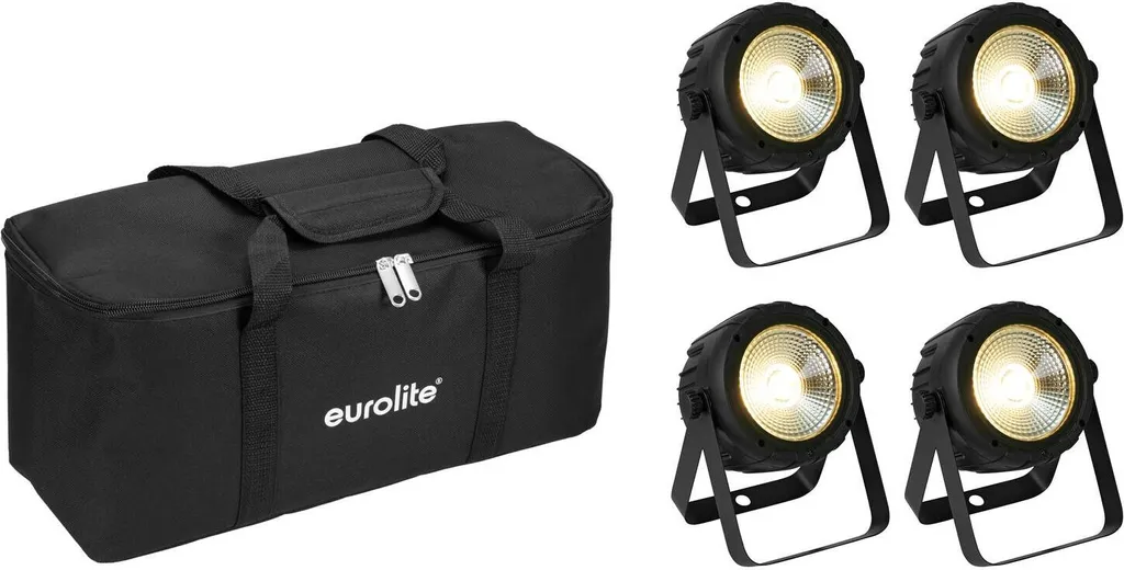 Pack Éclairage LED Compact Eurolite COB : Transport et Setup Facile