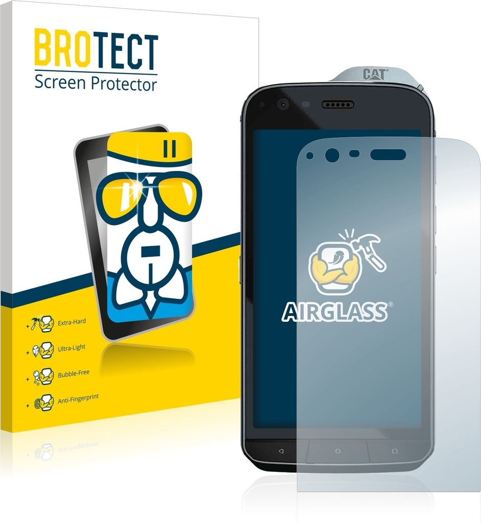 BROTECT Schutzglas für Caterpillar Cat S61 Schutzfolie Panzer Folie Glas Display Schutz klar