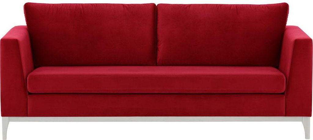 Dreisitzer-Sofa Gosena Wood-Velluto 7-white