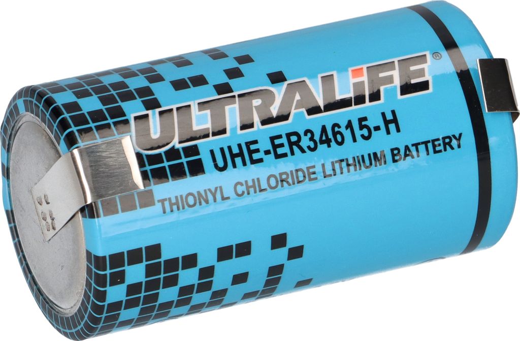 Ultralife UHE-ER34615 bobbin cell U-Lötfahne - D Rundzelle Lithium-Thionylchlorid 3,6V 19000mAh