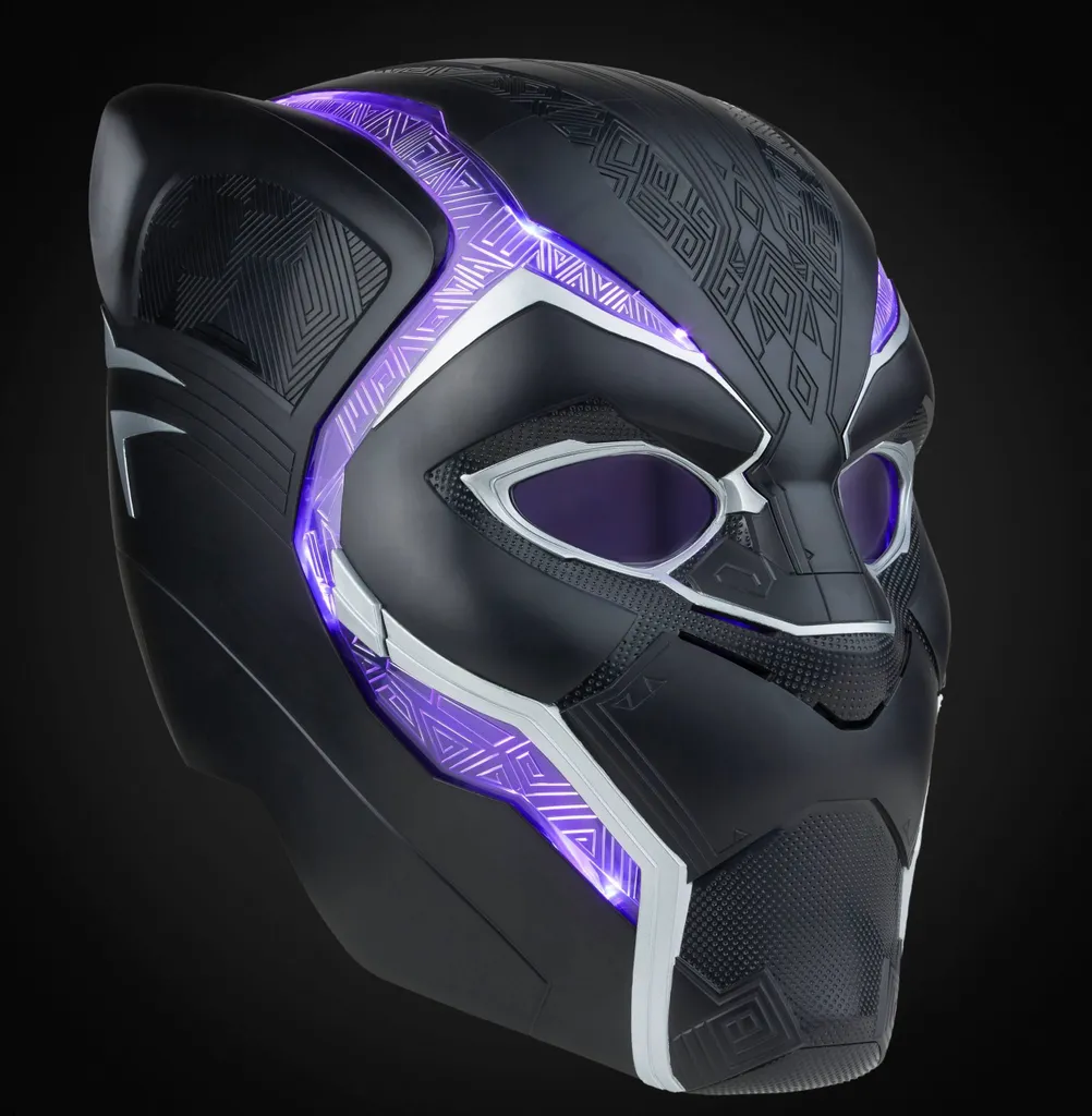 Casque Panthère Noire avec effets lumineux LED Marvel Legends de Hasbro