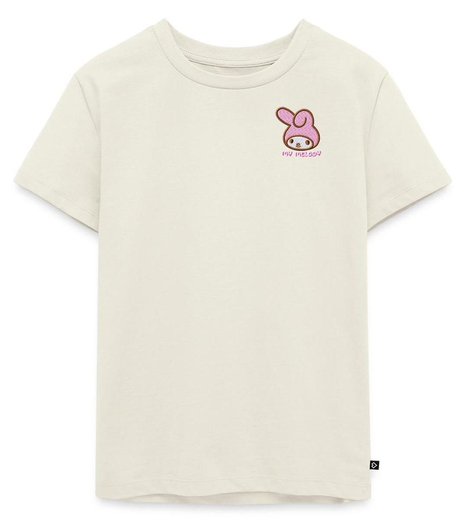 Spreadshirt My Melody Stick Portrait Kinder Premium T-Shirt, 134/140 (8 Jahre), Naturweiß