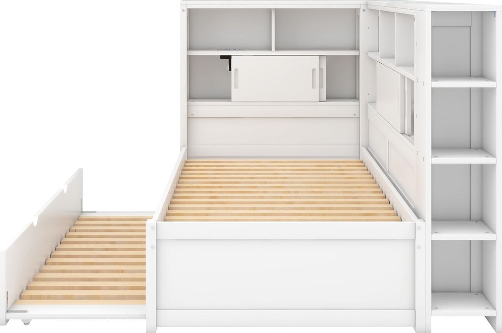 Flieks Schlafsofa mit Ausziehbett, Einzelbett mit USB und Produktbild 7