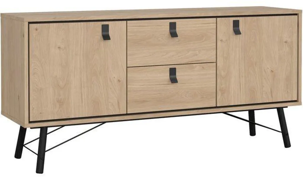 Buffet bois 2 portes et 2 tiroirs RY - Finition Jackson Hickory 150,3 cm