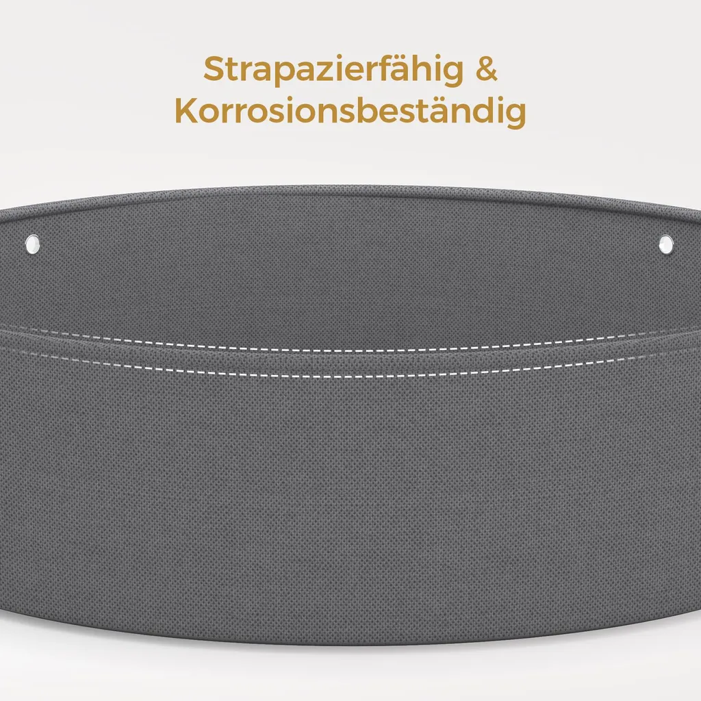 Table basse KIMENICH ajustable noire avec panier de rangement souple