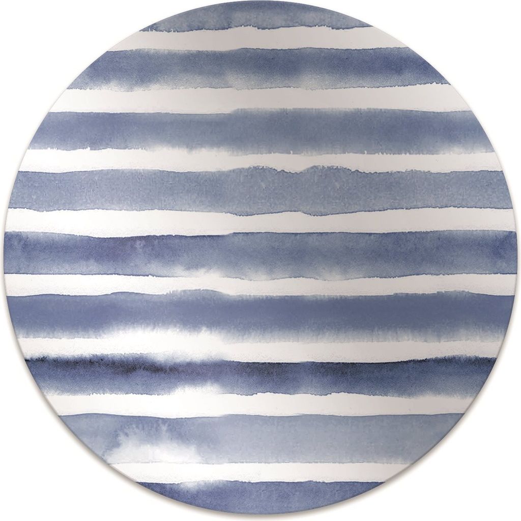 Rundmatte - Stuhlunterlage Bürostuhlunterlage - Rund Ø 100 cm - Bodenmatte - Fußmatte - Aquarell-Gürtel.