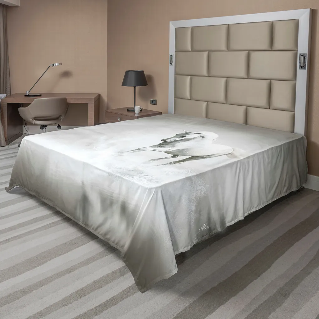 Lenzuolo Piano ABAKUHAUS 244x205 cm Cavallo Selvaggio Soft Touch