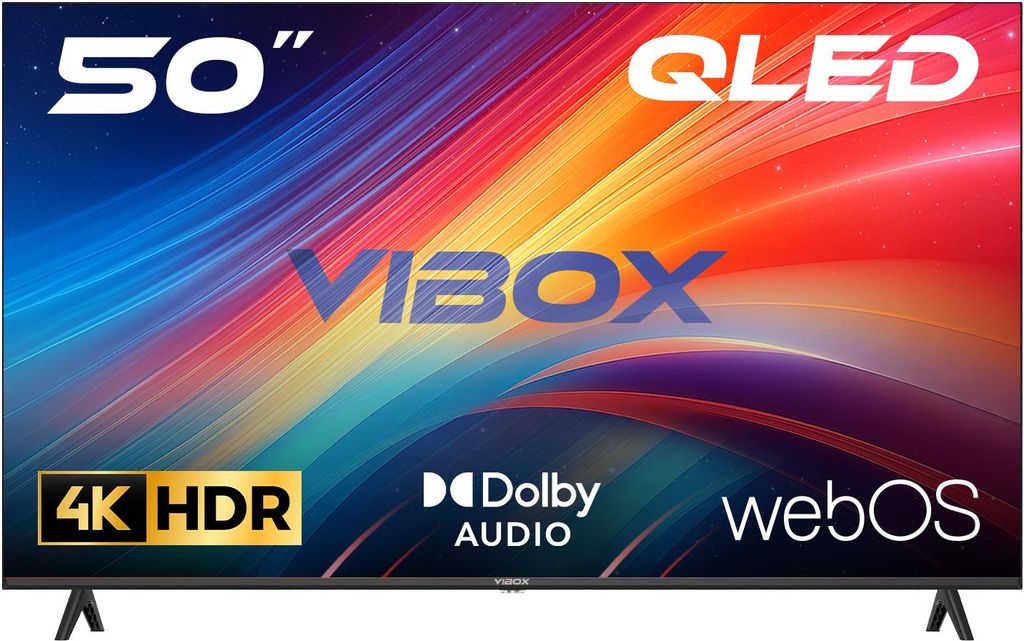 Vibox 50-Zoll 4K UHD QLED Smart TV | WebOS | 3x HDMI, 2x Produktbild 