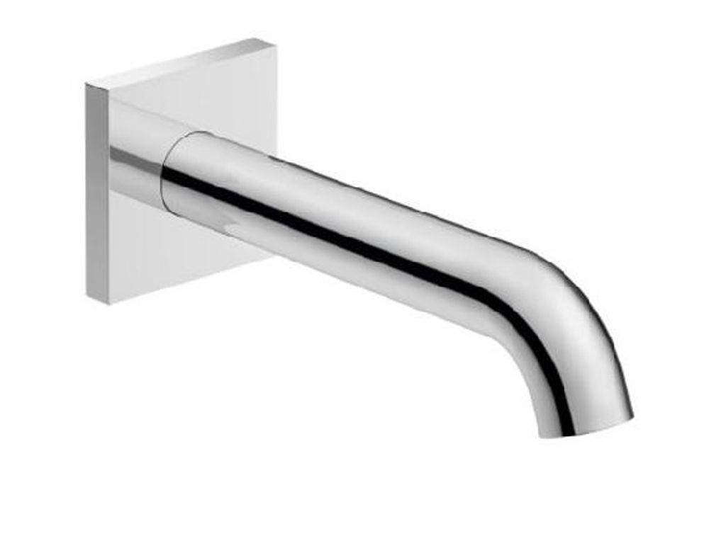 Duravit Wanneneinlauf C.1 DN 15, Ausladung 205 mm, mit eckiger Rosette chrom