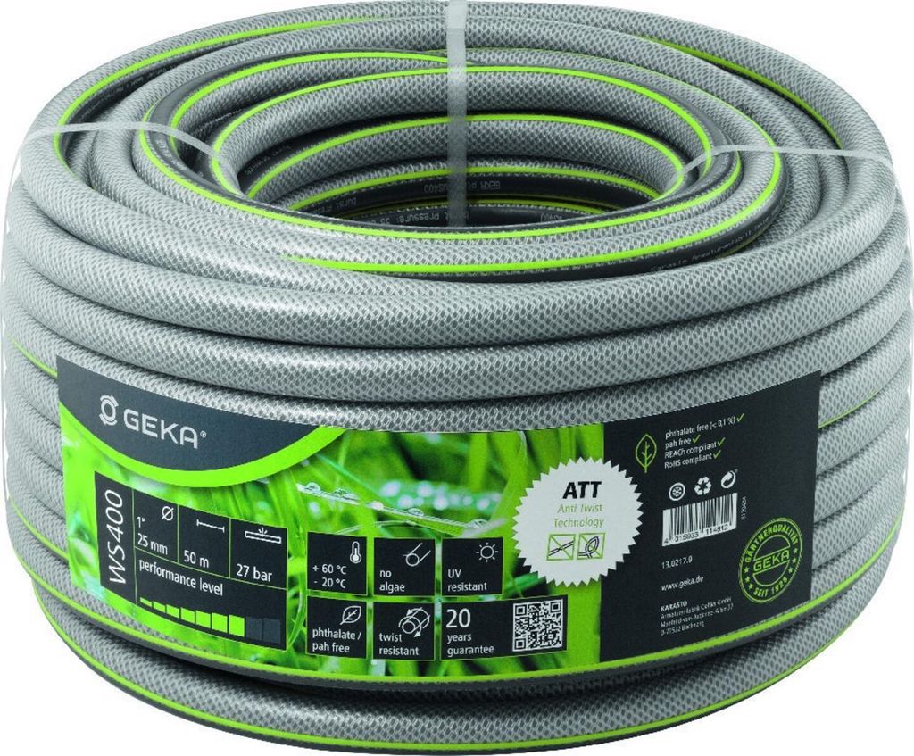 GEKA plus Wasserschlauch WS400, 1, 50 m, 5-lagig, Gartenschlauch, 13.0217.9