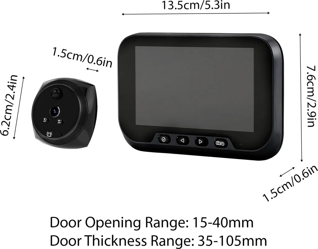 Sécurisez votre entrée avec cette sonnette vidéo LCD anti-intrusion