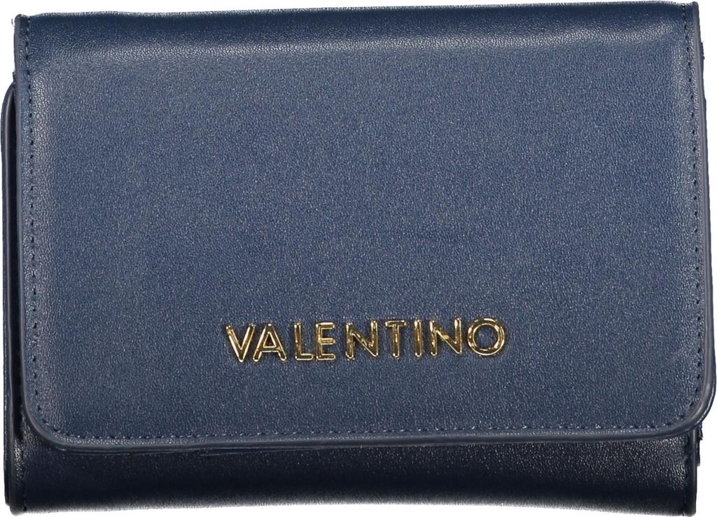 Damen Geldbörse Blau mit Münzfach und Logo – Stilvoll und Praktisch