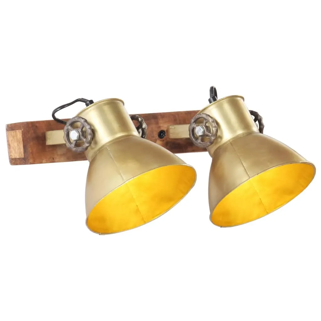 The Living Store Lampada Terra Industriale Ottone E27 | Fascino Retro 45x25