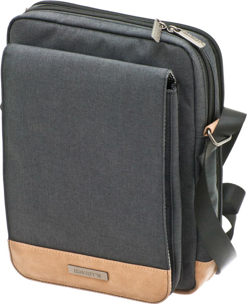 Davidts Flugumhänger Umhängetasche 29x23x10 cm Anthrazit 258 020 Bowatex